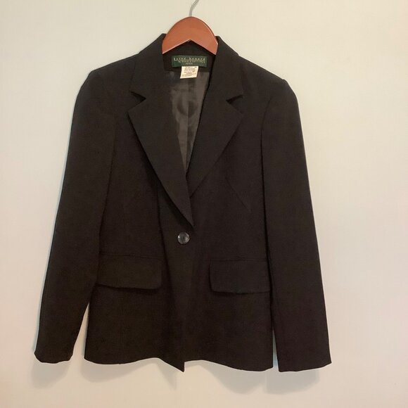 Harve Benard Women’s Blazer Black Size 6P Petite Classic Career Jacket - Picture 1 of 10